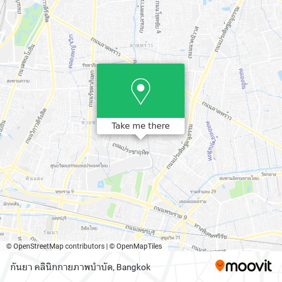 กันยา คลินิกกายภาพบำบัด map