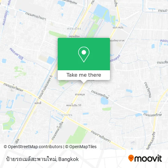 ป้ายรถเมล์สะพานใหม่ map