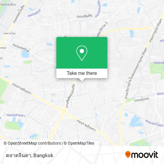 ตลาดจินดา map