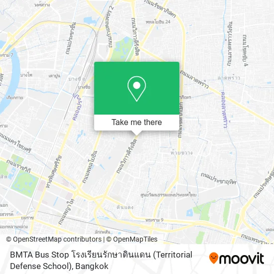 BMTA Bus Stop โรงเรียนรักษาดินแดน (Territorial Defense School) map