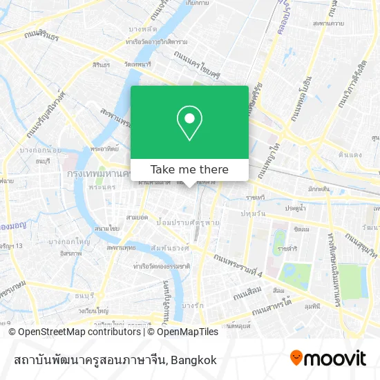 สถาบันพัฒนาครูสอนภาษาจีน map