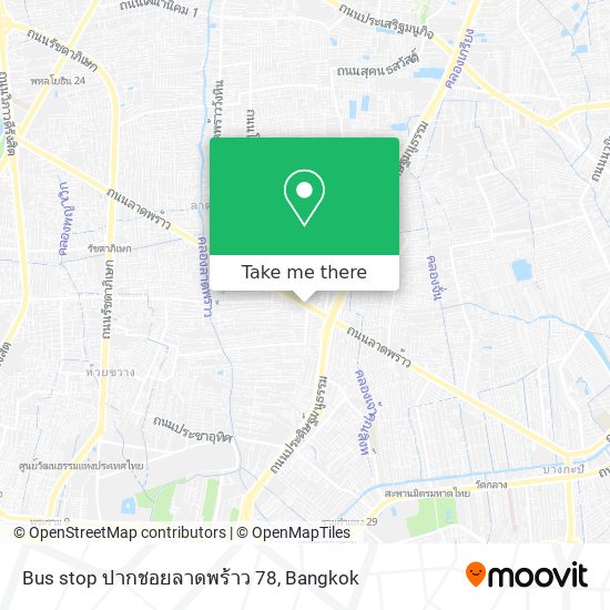 Bus stop ปากชอยลาดพร้าว 78 map