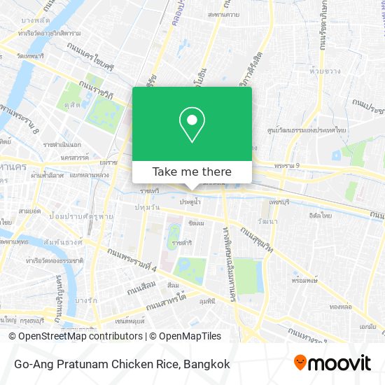 Go-Ang Pratunam Chicken Rice map