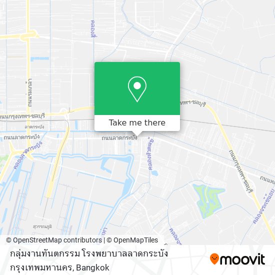 กลุ่มงานทันตกรรม โรงพยาบาลลาดกระบังกรุงเทพมหานคร map