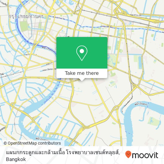 แผนกกระดูกและกล้ามเนื้อ โรงพยาบาลเซนต์หลุยส์ map