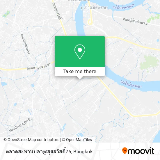 ตลาดสะพานปลา@สุขสวัสดิ์76 map