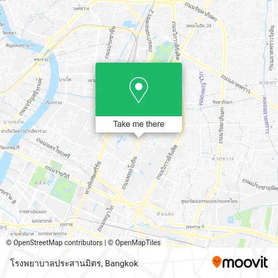 โรงพยาบาลประสานมิตร map