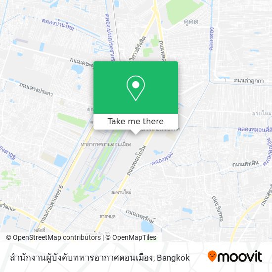 สํานักงานผู้บังคับทหารอากาศดอนเมือง map