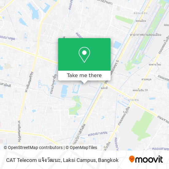 CAT Telecom แจ้งวัฒนะ, Laksi Campus map