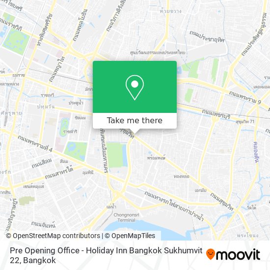 Pre Opening Office - Holiday Inn Bangkok Sukhumvit 22 map