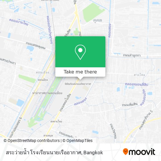 สระว่ายน้ำ โรงเรียนนายเรืออากาศ map