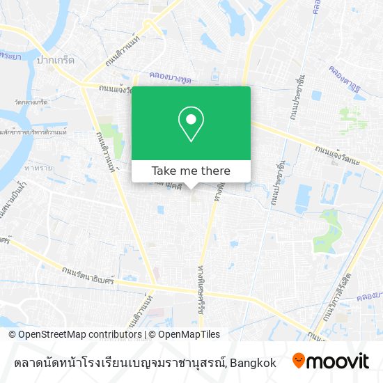 ตลาดนัดหน้าโรงเรียนเบญจมราชานุสรณ์ map