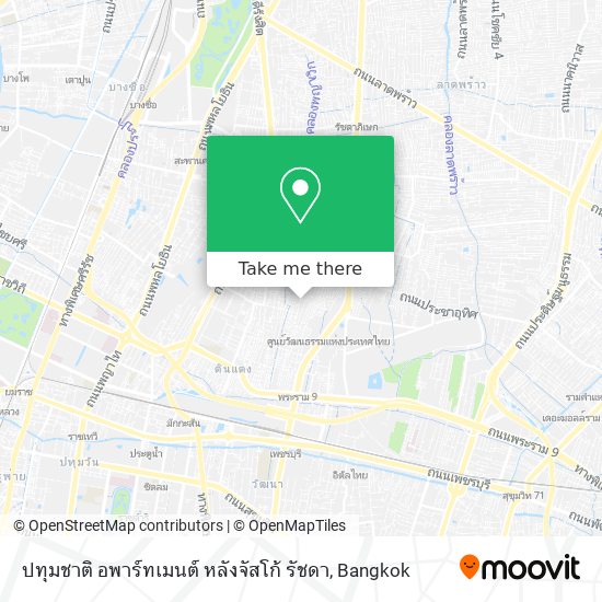 ปทุมชาติ อพาร์ทเมนต์ หลังจัสโก้ รัชดา map