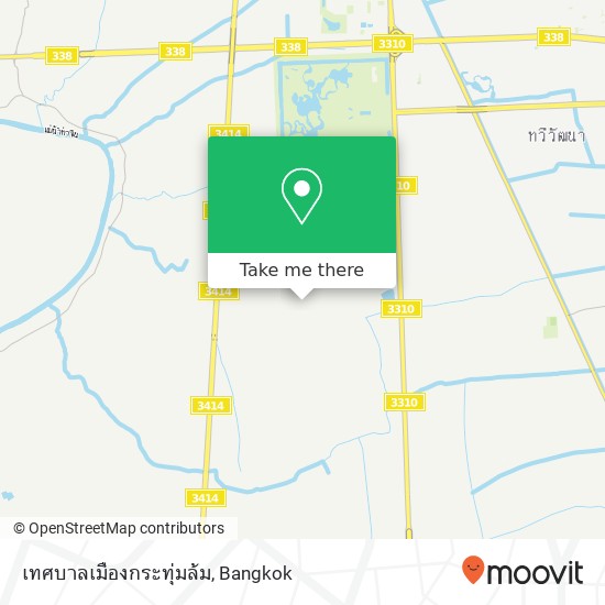 เทศบาลเมืองกระทุ่มล้ม map