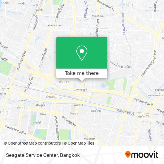 Seagate Service Center map