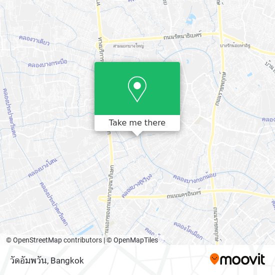 วัดอัมพวัน map