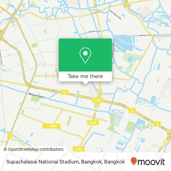 Supachalasai National Stadium, Bangkok map