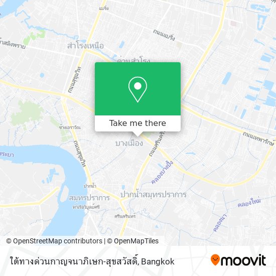 ใต้ทางด่วนกาญจนาภิเษก-สุขสวัสดิ์ map