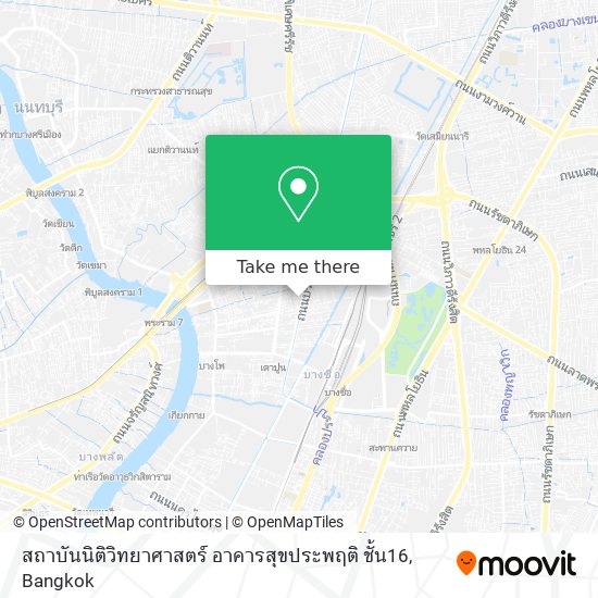 สถาบันนิติวิทยาศาสตร์ อาคารสุขประพฤติ ชั้น16 map