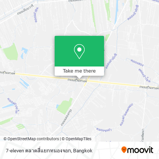 7-eleven ตลาดสี่แยกหนองจอก map