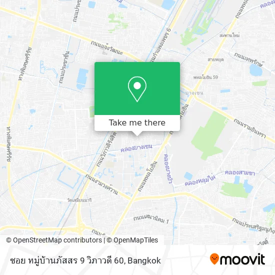 ซอย หมู่บ้านภัสสร 9 วิภาวดี 60 map