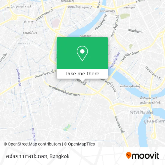 คลังยา บางปะกอก map