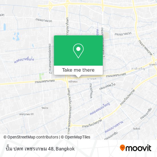 ปั๊ม ปตท เพชรเกษม 48 map