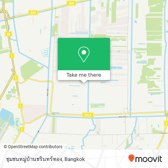 ชุมชนหมู่บ้านชรินทร์ทอง map