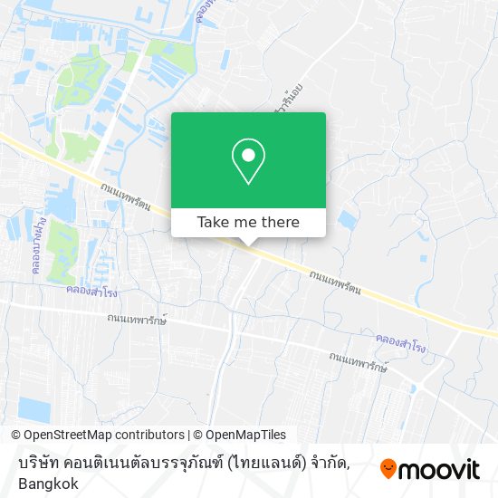 บริษัท  คอนติเนนตัลบรรจุภัณฑ์ (ไทยแลนด์) จำกัด map