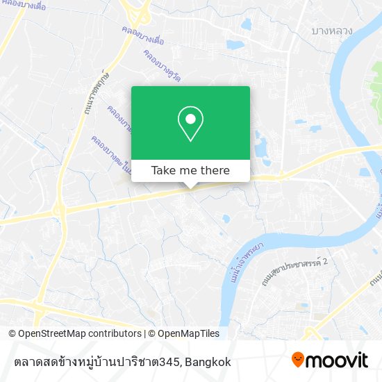 ตลาดสดข้างหมู่บ้านปาริชาต345 map