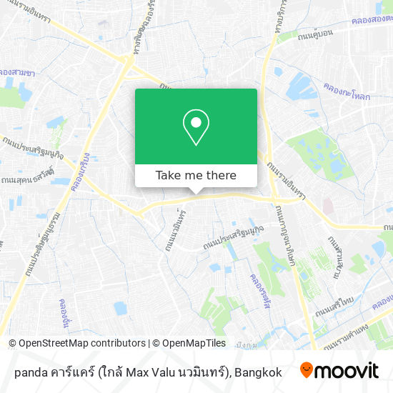 panda คาร์แคร์ (ใกล้ Max Valu นวมินทร์) map