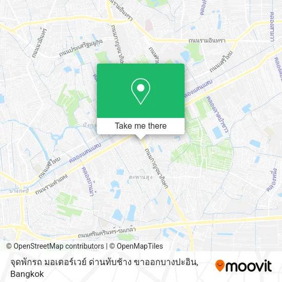 จุดพักรถ มอเตอร์เวย์ ด่านทับช้าง ขาออกบางปะอิน map