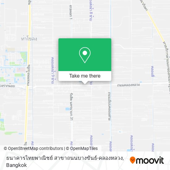 ธนาคารไทยพาณิชย์ สาขาถนนบางขันธ์-คลองหลวง map