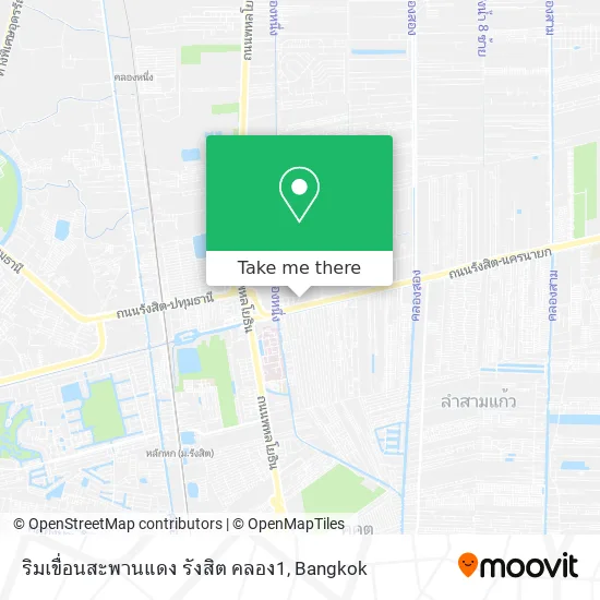 ริมเขื่อนสะพานแดง รังสิต คลอง1 map