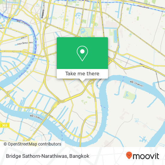 Bridge Sathorn-Narathiwas map