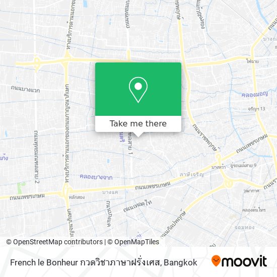 French le Bonheur กวดวิชาภาษาฝรั่งเศส map