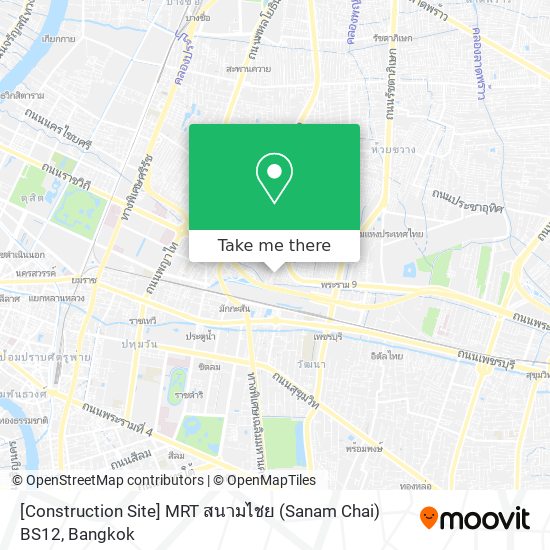 [Construction Site] MRT สนามไชย (Sanam Chai) BS12 map