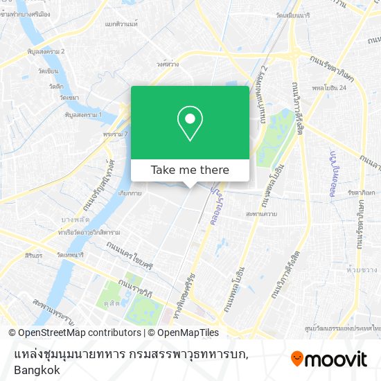 แหล่งชุมนุมนายทหาร กรมสรรพาวุธทหารบก map