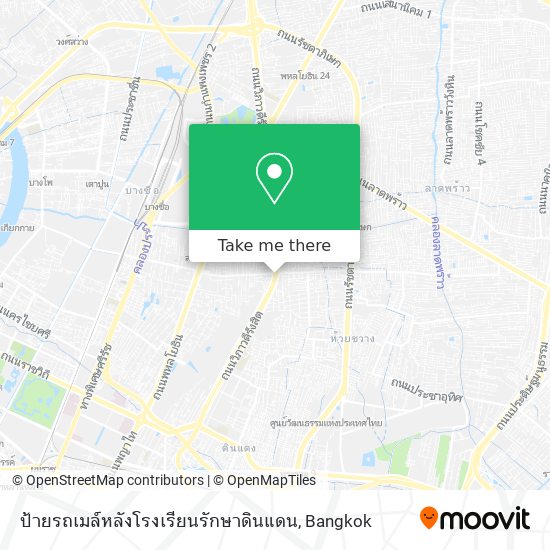 ป้ายรถเมล์หลังโรงเรียนรักษาดินแดน map