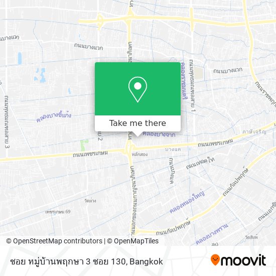 ซอย หมู่บ้านพฤกษา 3 ซอย 130 map