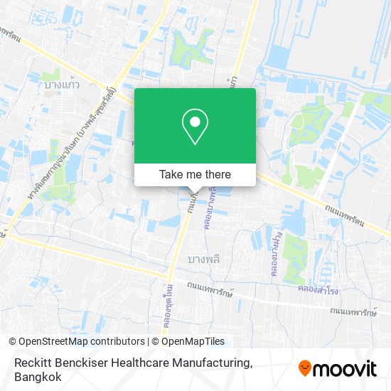 Reckitt Benckiser Healthcare Manufacturing map