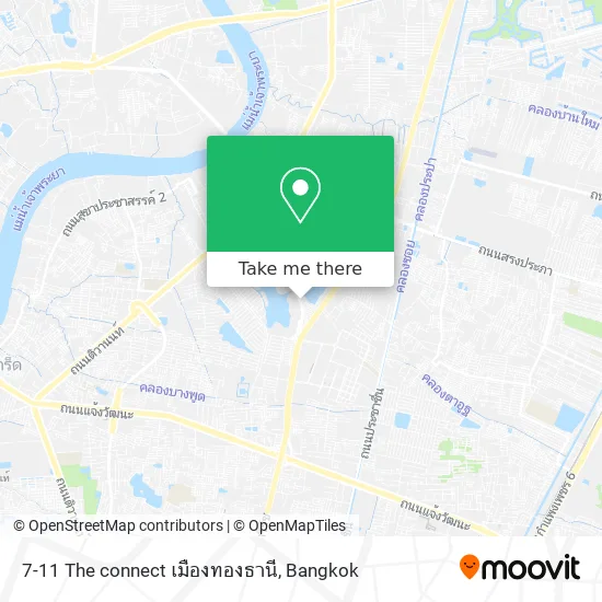 7-11 The connect เมืองทองธานี map