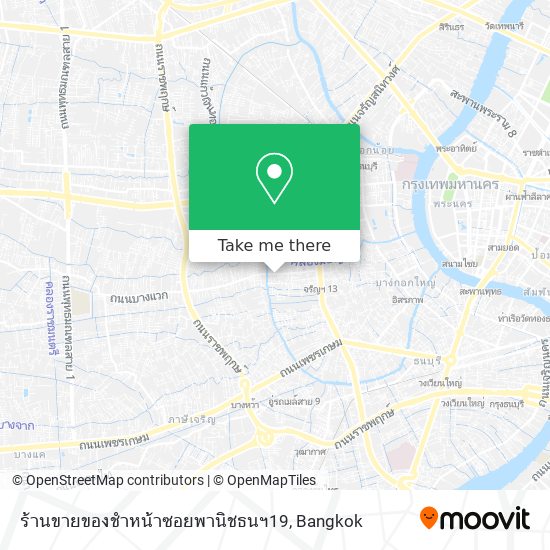 ร้านขายของชําหน้าซอยพานิชธนฯ19 map