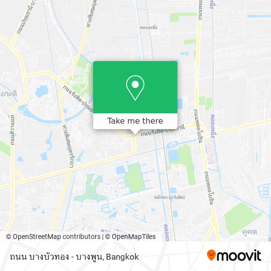 ถนน บางบัวทอง - บางพูน map