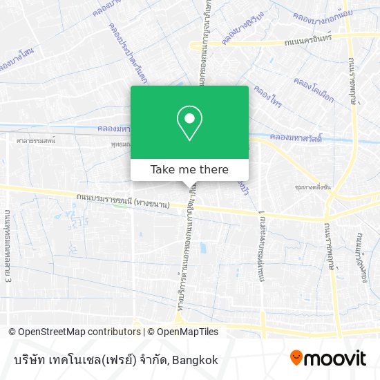 บริษัท เทคโนเซล(เฟรย์) จำกัด map