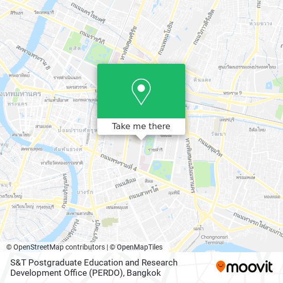S&T Postgraduate Education and Research Development Office (PERDO) map