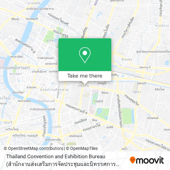 Thailand Convention and Exhibition Bureau (สำนักงานส่งเสริมการจัดประชุมและนิทรรศการ (องค์การมหาชน) map
