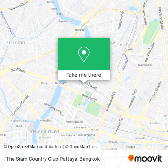 The Siam Country Club Pattaya map