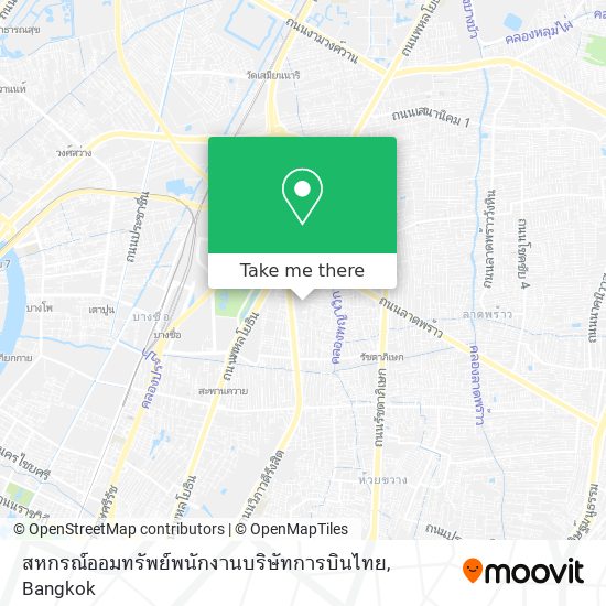 สหกรณ์ออมทรัพย์พนักงานบริษัทการบินไทย map