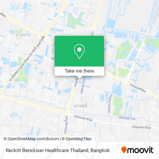Reckitt Benckiser Healthcare Thailand map